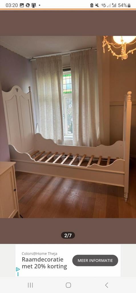 eenpersoons bed kidsfactory, Ophalen of Verzenden, Zo goed als nieuw, 180 cm of meer, 85 tot 100 cm