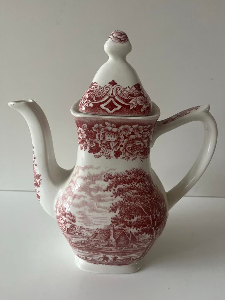 W.H. Grindley & Co Koffie- en Suikerpot 'Homeland', Antiek en Kunst, Antiek | Servies compleet, Ophalen of Verzenden