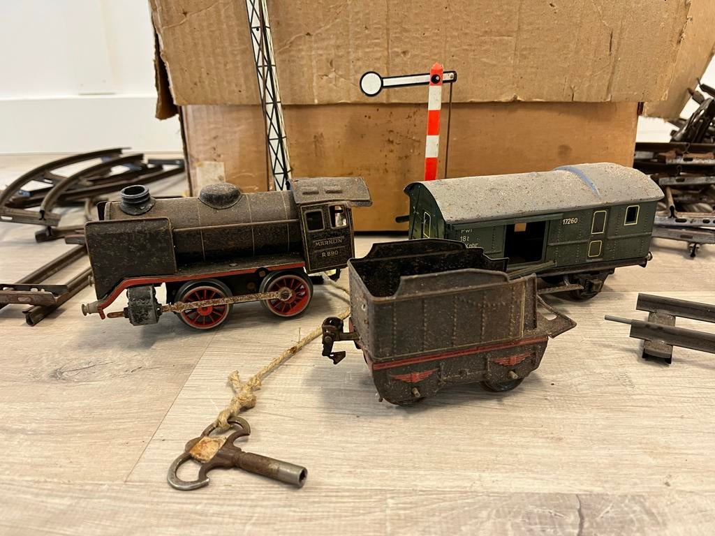 Marklin Spoor 0 Trein Set - Vintage, Wisselstroom, Ophalen of Verzenden, Analoog, Märklin