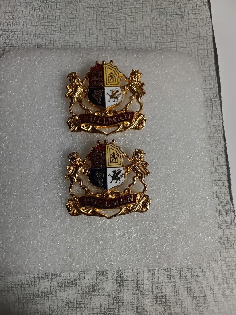 Een geëmailleerde speld van "Pullman" Car Company, Ophalen of Verzenden, Transport