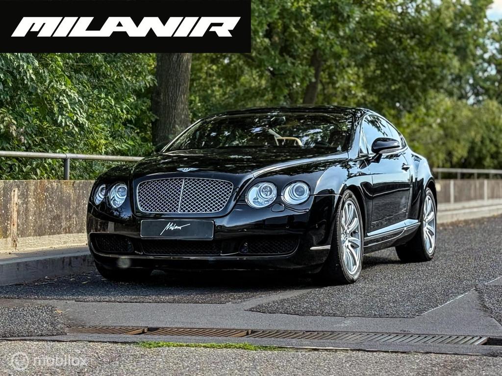 Bentley Continental GT 6.0 W12 |Geheugenstoel |Leder |Cruise, Auto's, Bentley, Automaat, Beige, 12 cilinders, Zwart