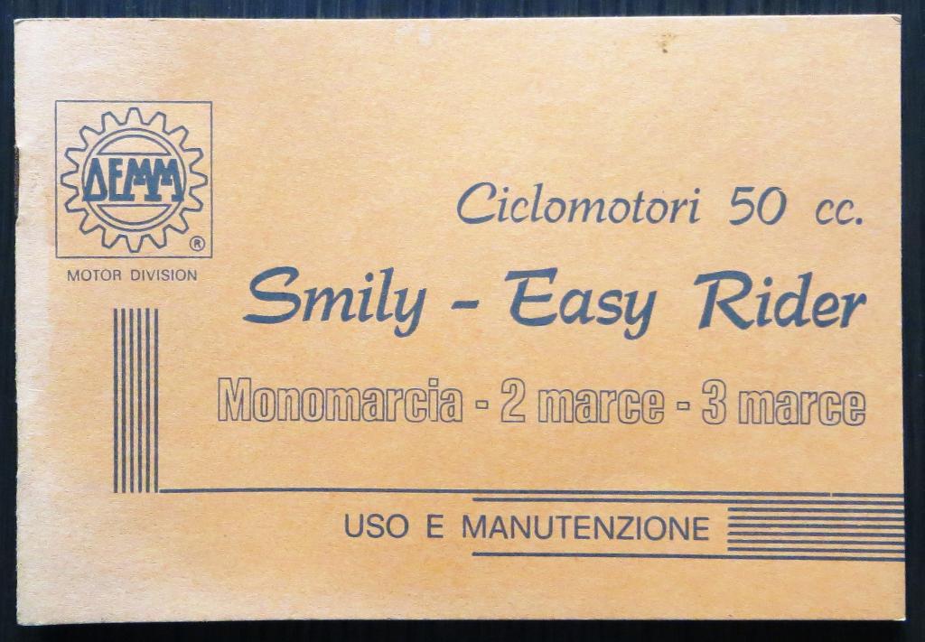 Demm Smily - Easy Rider 50 cc instructieboekje - 1974, Verzenden, Gebruikt