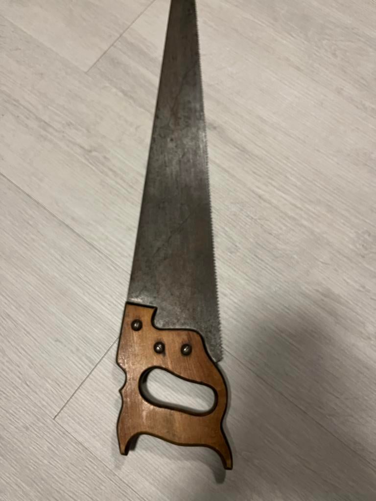 Oude antieke handzaag - 66 cm, Ophalen of Verzenden