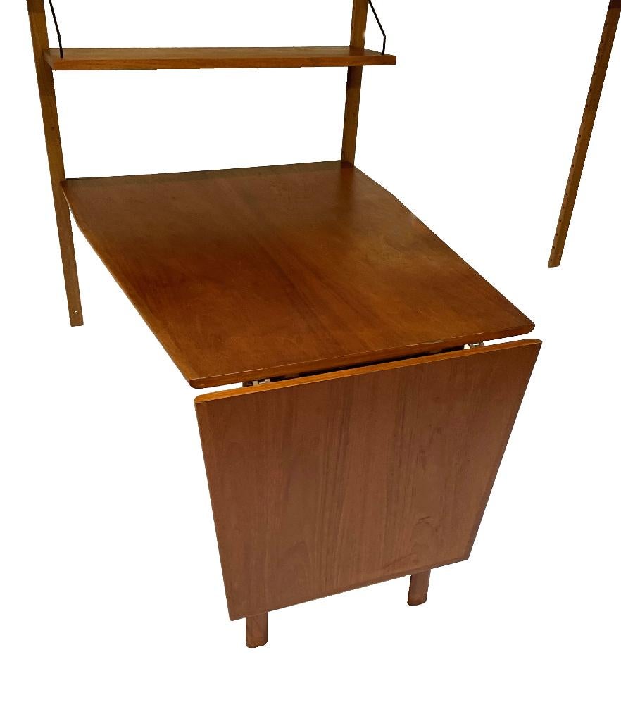 Vintage Poul Cadovius Royal System wandsysteem wallunit, Ophalen, Gebruikt, Met deur(en), Poul Cadovius