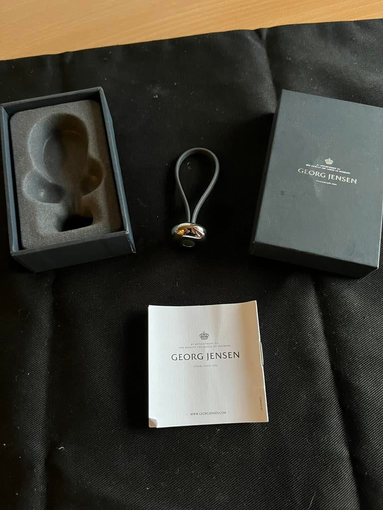 Nieuwe Georg Jensen sleutelhanger Ellipse, Sieraden, Tassen en Uiterlijk, Ophalen of Verzenden, Nieuw