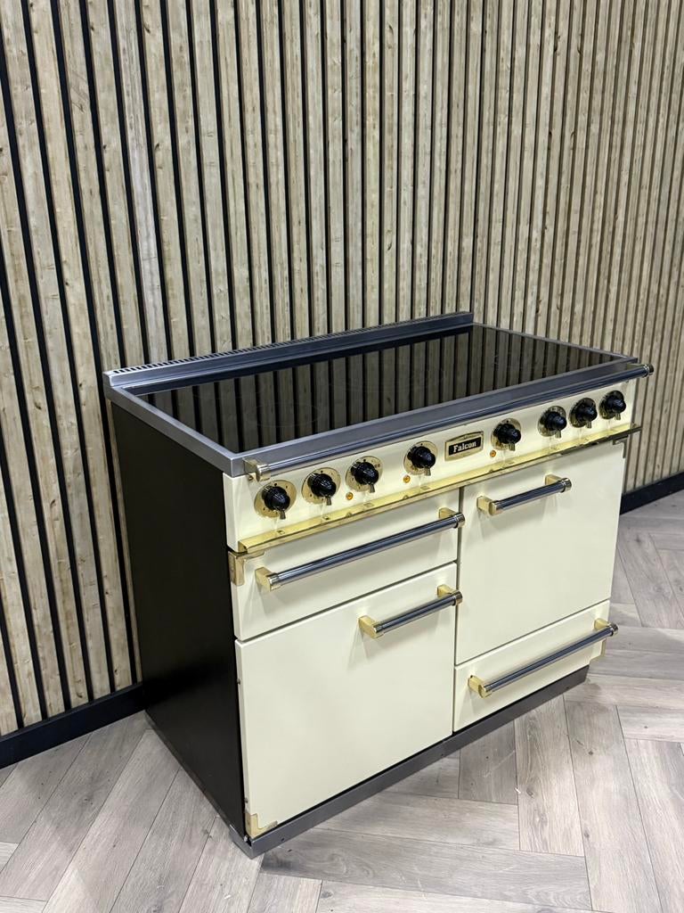 Falcon deluxe 110cm Crème Keramisch + Hete Lucht, Witgoed en Apparatuur, Fornuizen, Hete lucht, 60 cm of meer, Keramisch, Ophalen of Verzenden