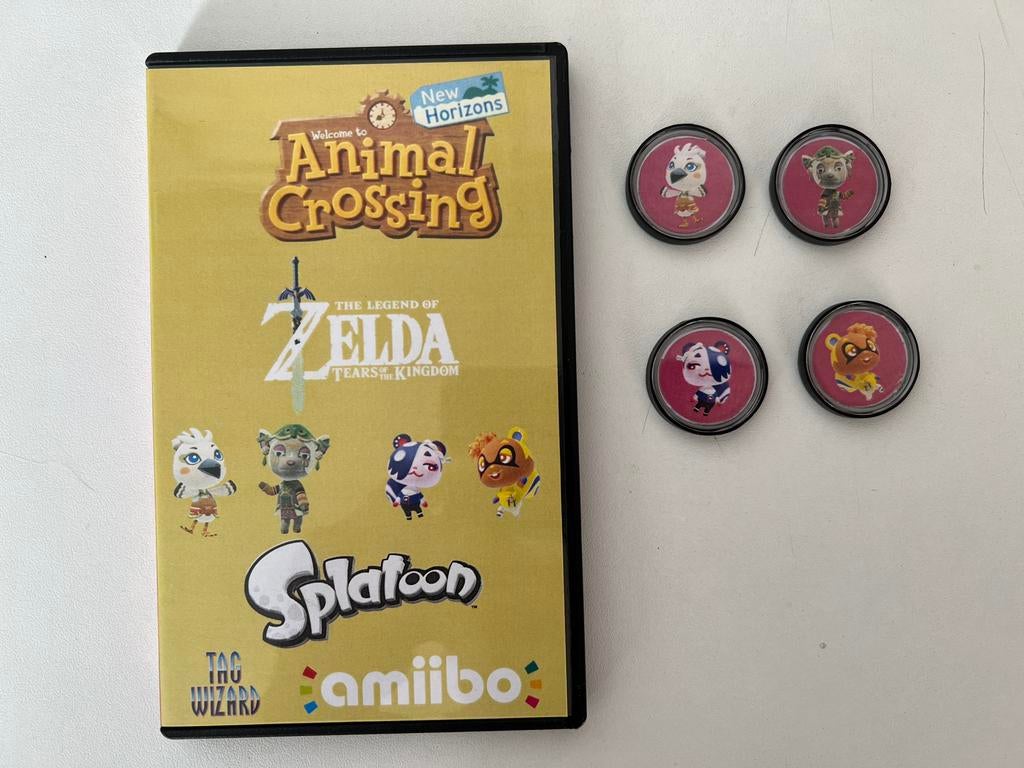 Animal Crossing Zelda & Splatoon Villagers 4 Amiibo NFC tags, Verzamelen, Poppetjes en Figuurtjes, Ophalen of Verzenden, Nieuw