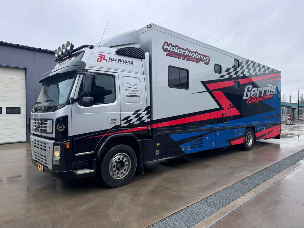 Volvo vrachtwagen, race, motorhome, autosport, Auto's, Vrachtwagens, Automaat, Stof, Blauw, Diesel