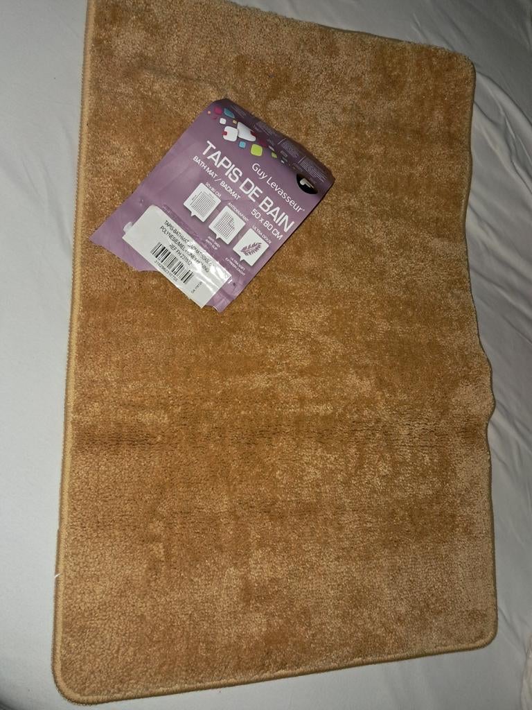 Nieuwe badmat okergeel, Ophalen of Verzenden, Nieuw, Badmat