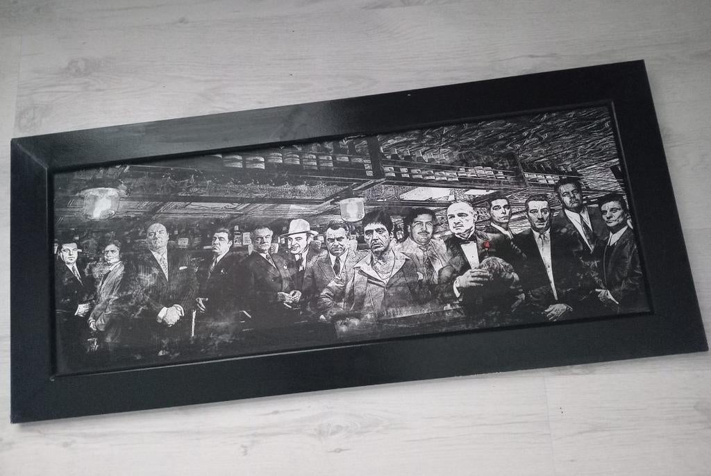 Schilderij maffia, Ophalen, Zo goed als nieuw, Schilderij, 75 tot 100 cm