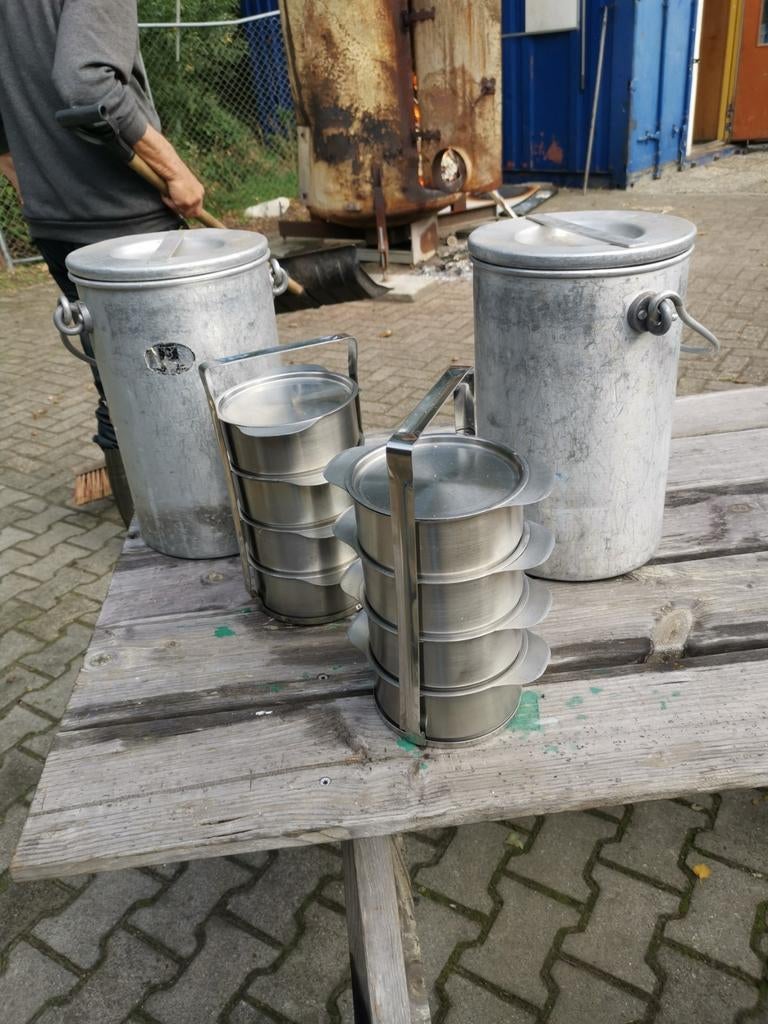 Gamel ketels, Ophalen, Overige materialen
