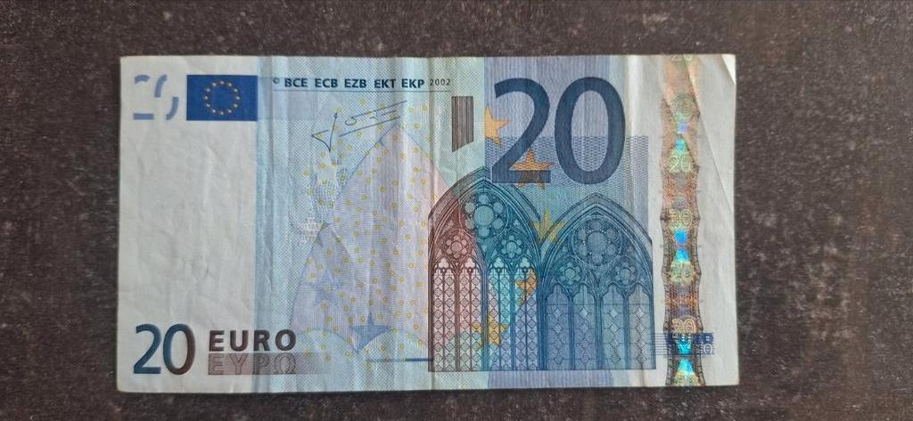 Nederland 20 euro G011 (Zeer lastig type bijna niet te vind), Ophalen of Verzenden, Overige landen, 20 euro