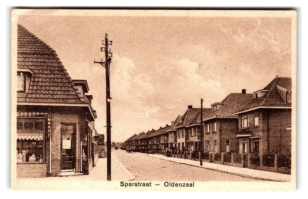 Oldenzaal, Sparstraat, Verzamelen, Ophalen of Verzenden, 1940 tot 1960, Gelopen, Overijssel