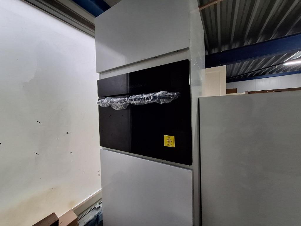 Complete keuken Compleet met APP 120Keukens op voorraad 2804, Wit, Nieuw, Enkelwandige keuken, Ophalen of Verzenden