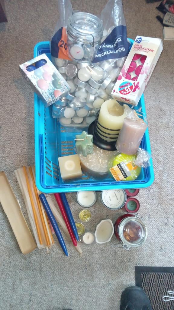 Waxinelichtje en kaarsen, Ophalen, Overige materialen, Minder dan 25 cm