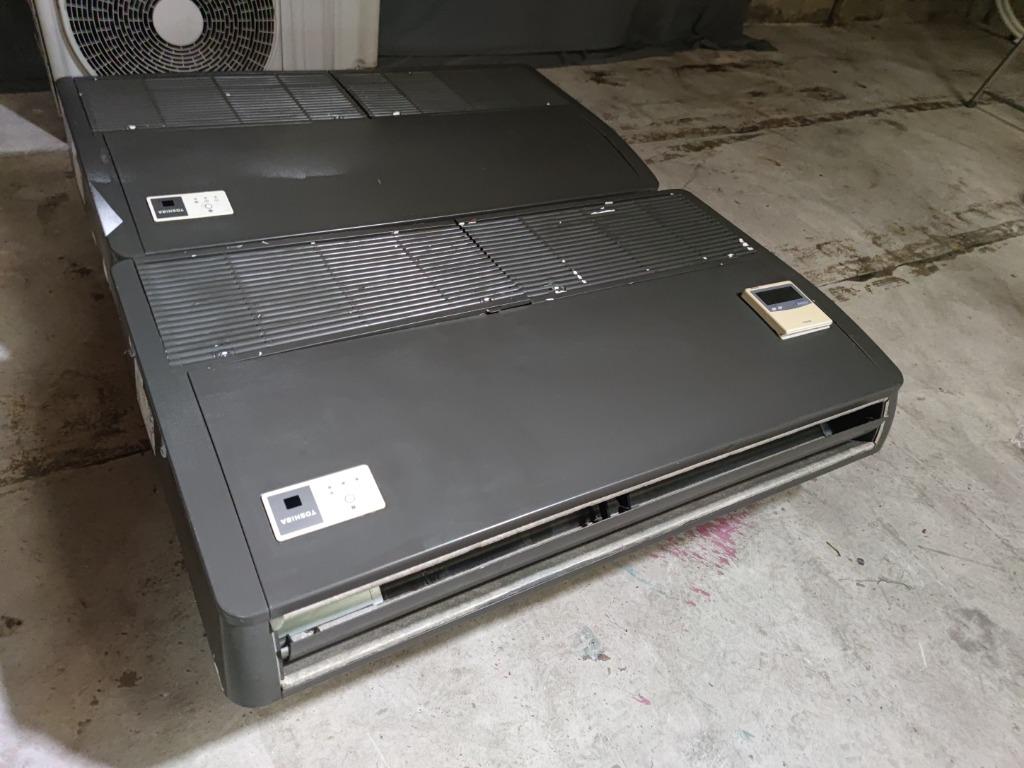 14 kW Toshiba airconditioner warmtepomp 2x plafond onderbouw, Koelen en Ontvochtigen, Verzenden, Timer, Refurbished