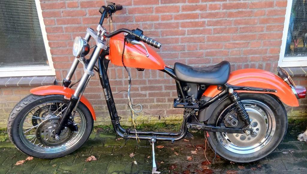 compl. rijwielgedeelte Sportster 1200 bj.2000 met kenteken, Ophalen, Gebruikt