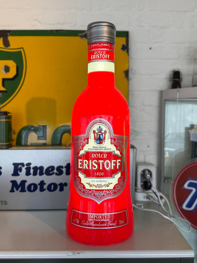 Eristoff Fles reclame Lamp - lichtbak, Ophalen, Gebruikt, ., Lichtbak of (neon) lamp