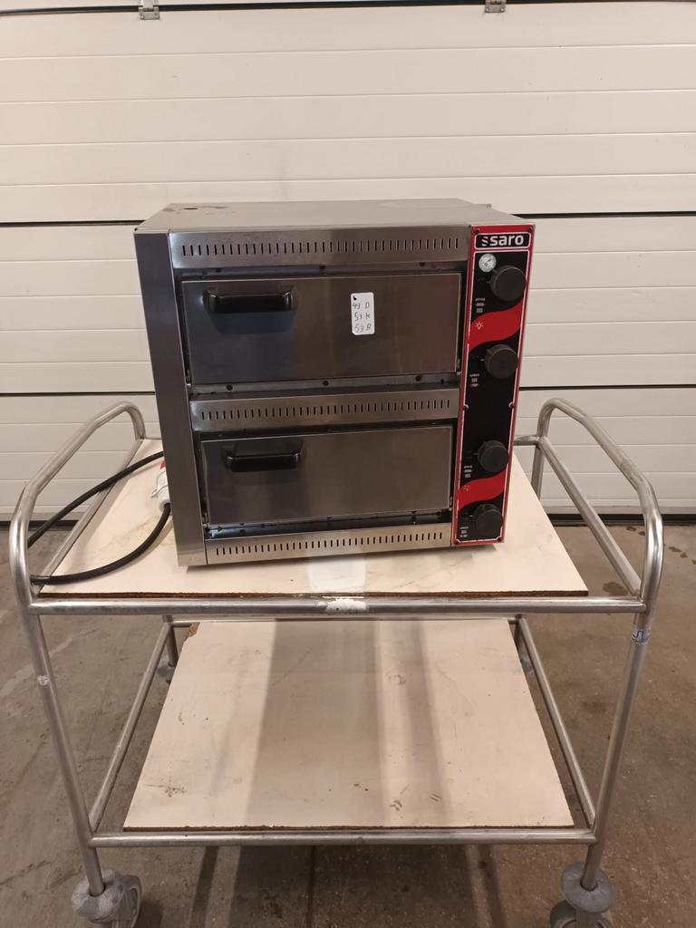 Saro Dubbele Pizza Oven - Horeca Keukenapparatuur, Ophalen, Gebruikt