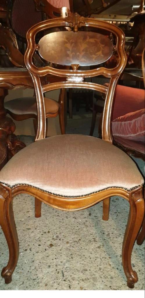 4 Italiaanse barok eetkamer stoelen, Ophalen