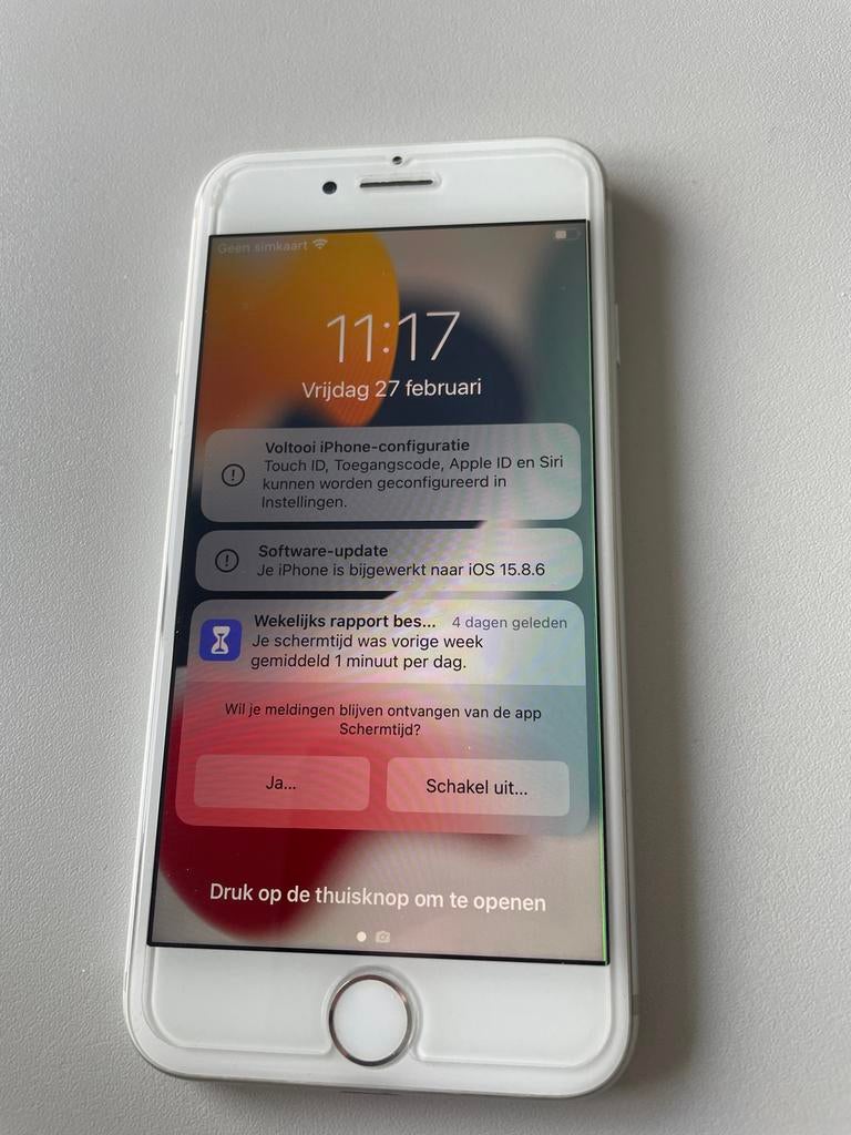 iPhone 7 - 32GB, Telecommunicatie, Mobiele telefoons | Apple iPhone, Gebruikt, Wit, 32 GB, Ophalen of Verzenden