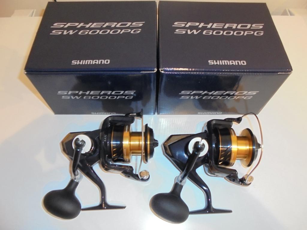 Shimano Spheros SW6000PG en SW14000XG Molens Spinning Nieuw., Watersport en Boten, Hengelsport | Zeevissen, Ophalen of Verzenden