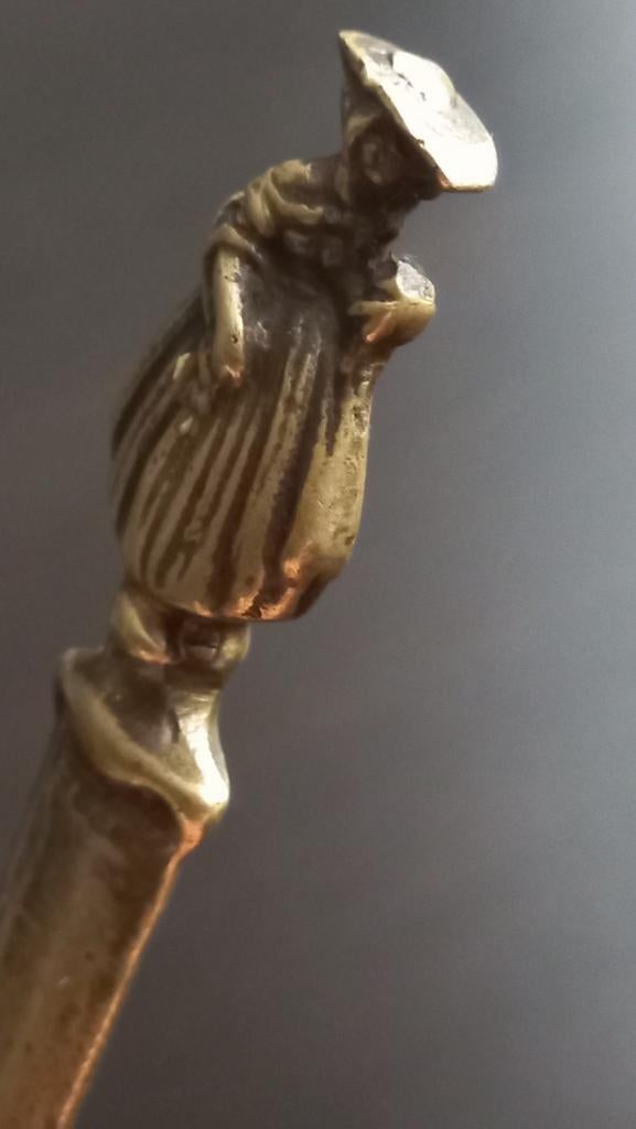 Peerage Pearson Page Birmingham briefopener met vrouwmotief, Ophalen of Verzenden, Brons