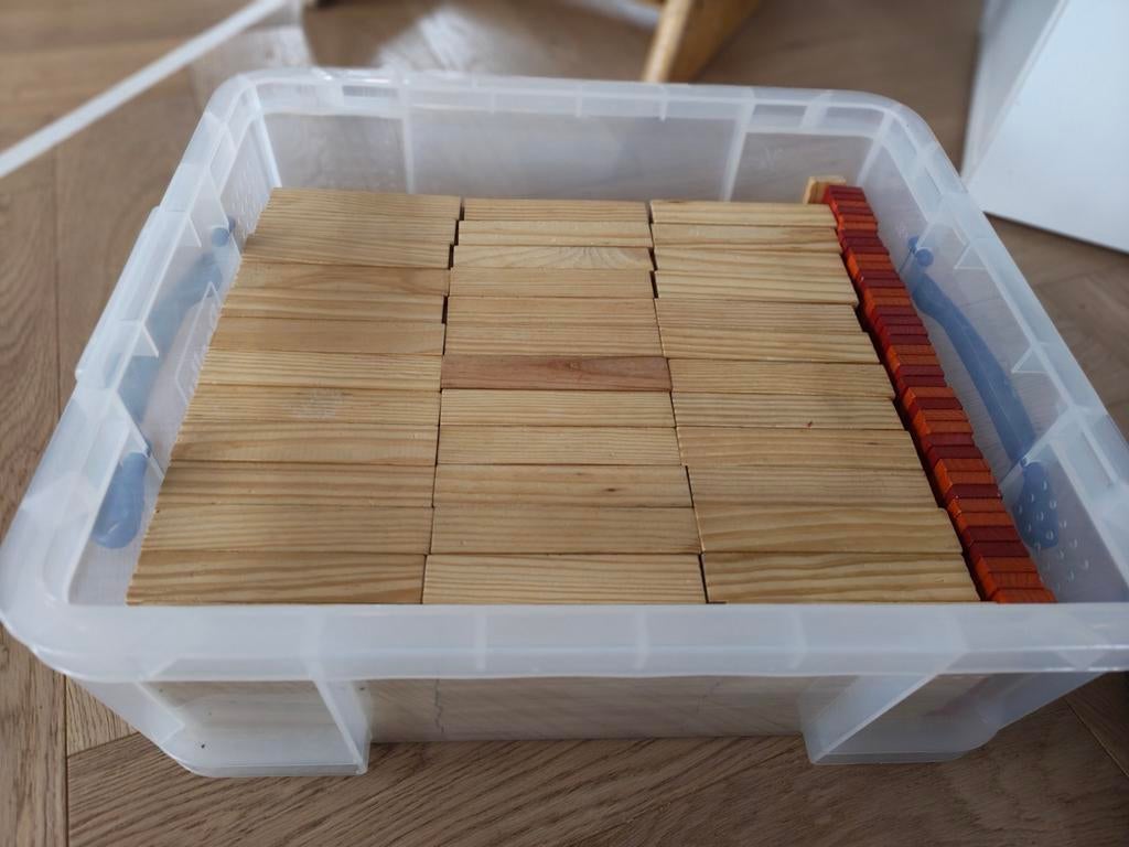 Kapla (ongeveer 600 st) + 3 boekjes, Kinderen en Baby's, Ophalen, Zo goed als nieuw, Overige merken