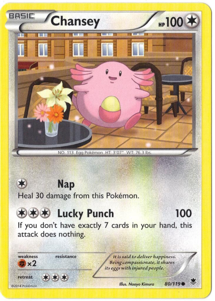 Phantom Forces,  Chansey [common] 80/119, Ophalen of Verzenden, Nieuw, Losse kaart