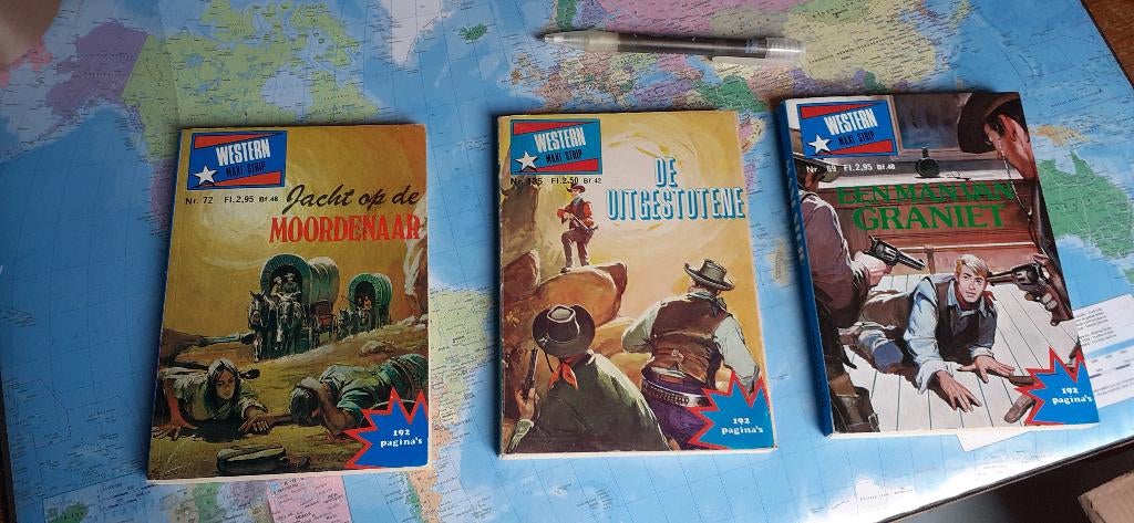 3x Western boekjes  Jaren '80, maar mooi en gaaf., Meerdere stripboeken, Verzenden, Zo goed als nieuw