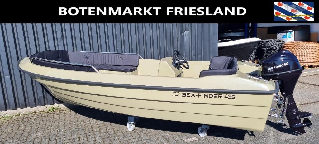 Sea-finder 435 | Vaarklaar | Nederlands | Prijsknaller!!!, Tot 10 pk, Nieuw, Ophalen of Verzenden, 3 tot 6 meter