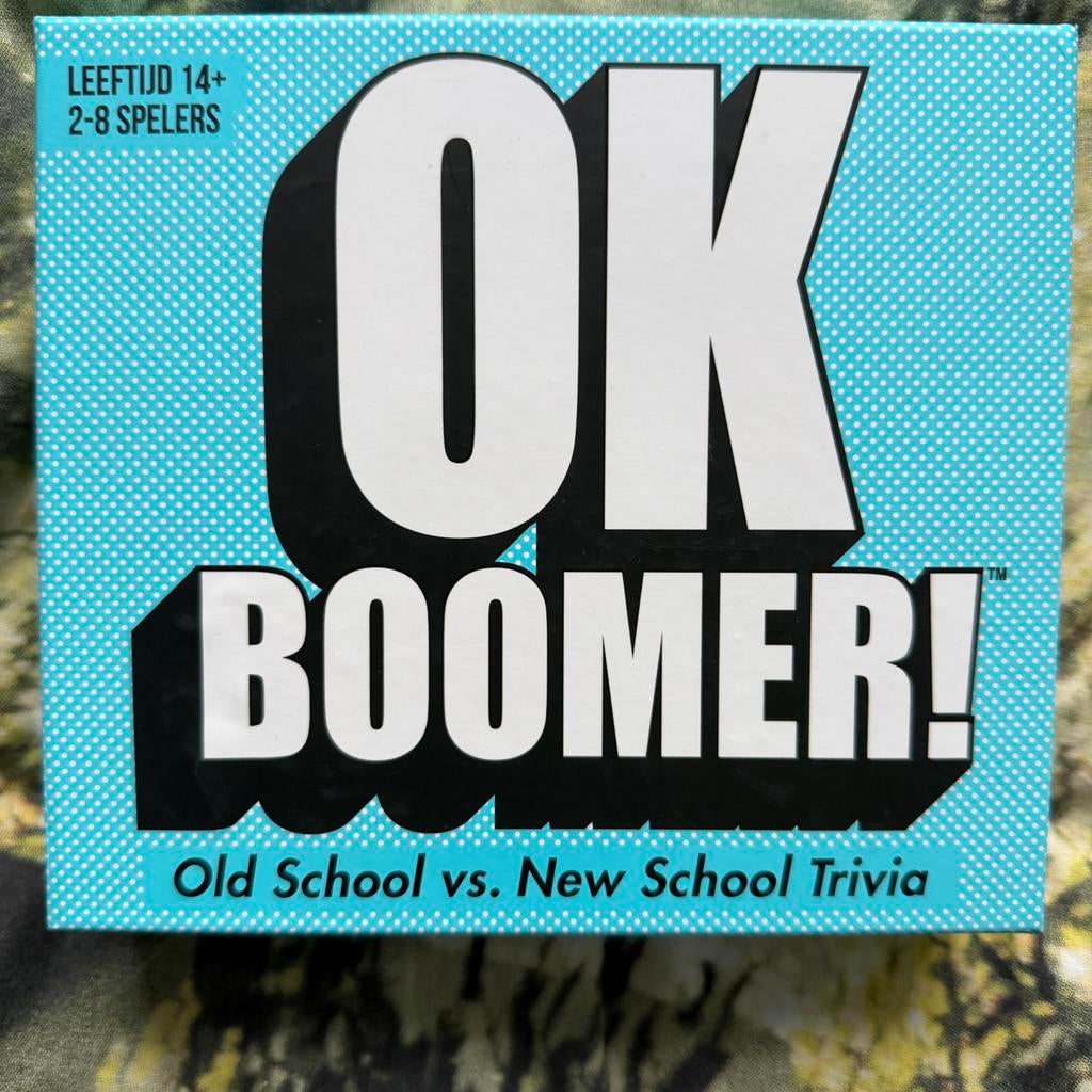 OK Boomer! Trivia Bordspel, Een of twee spelers, Ophalen of Verzenden, Zo goed als nieuw, Reisspel