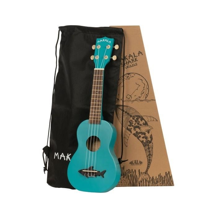 Kala MK-SS-BLU Makala Shark sopraan ukelele blauw, ., Nieuw, Ophalen of Verzenden, Akoestische gitaar