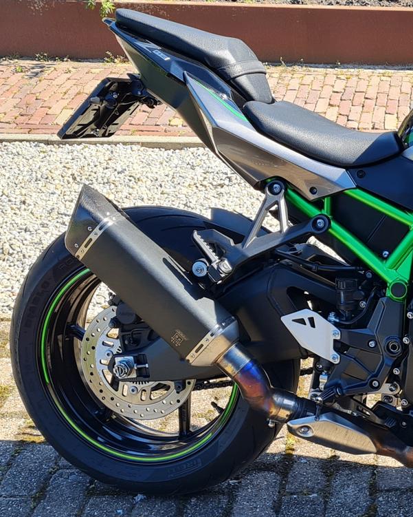 Bodis uitlaat Kawasaki ZH2 vanaf 2020 V4-M-CA RVS, Motoren, Onderdelen | Kawasaki, Ophalen of Verzenden, Gebruikt