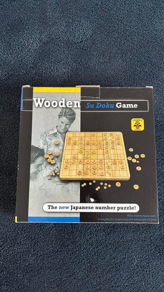 Houten Sudoku Spel - Compleet, Ophalen of Verzenden, Minder dan 500 stukjes, Zo goed als nieuw, Overige typen