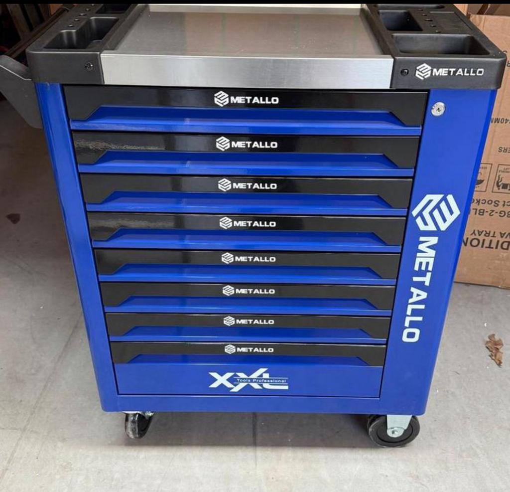 Nieuwe gereedschapswagen + momentsleutel vol met gereedschap, Doe-het-zelf en Verbouw, Gereedschap | Handgereedschap, Ophalen of Verzenden