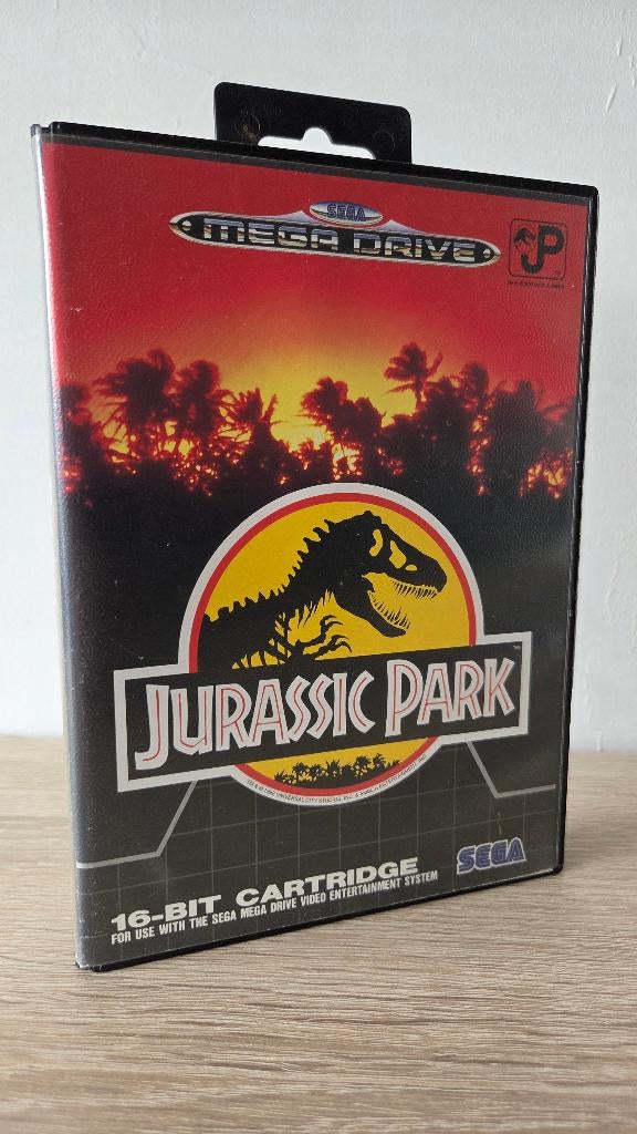 Sega Mega Drive – Jurassic Park – origineel – doos, Spelcomputers en Games, Games | Sega, Avontuur en Actie, Gebruikt, 1 speler