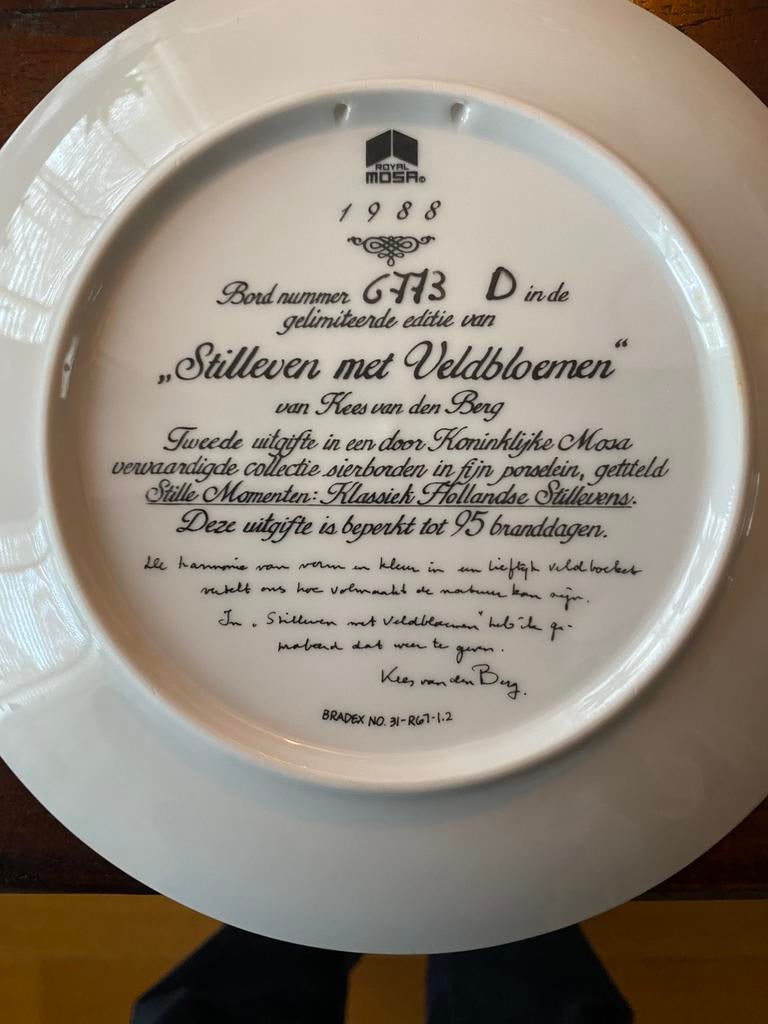 Sierborden van fijn porselein, Ophalen of Verzenden