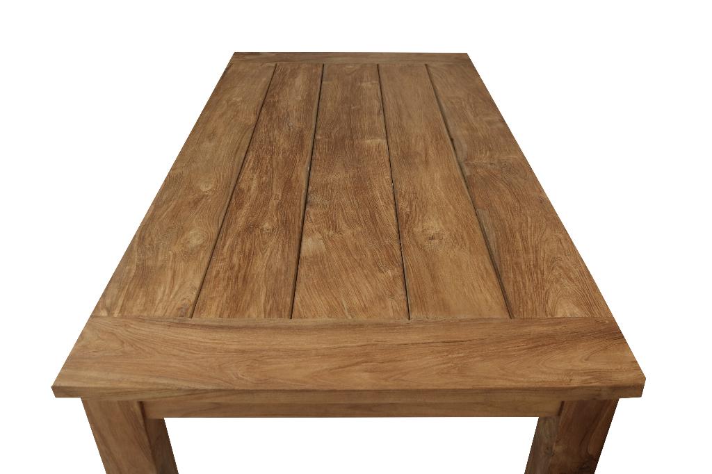 Teak tuintafel geborsteld 260 cm, Tuin en Terras, Tuintafels, Ophalen of Verzenden, Nieuw, Rechthoekig, Teakhout