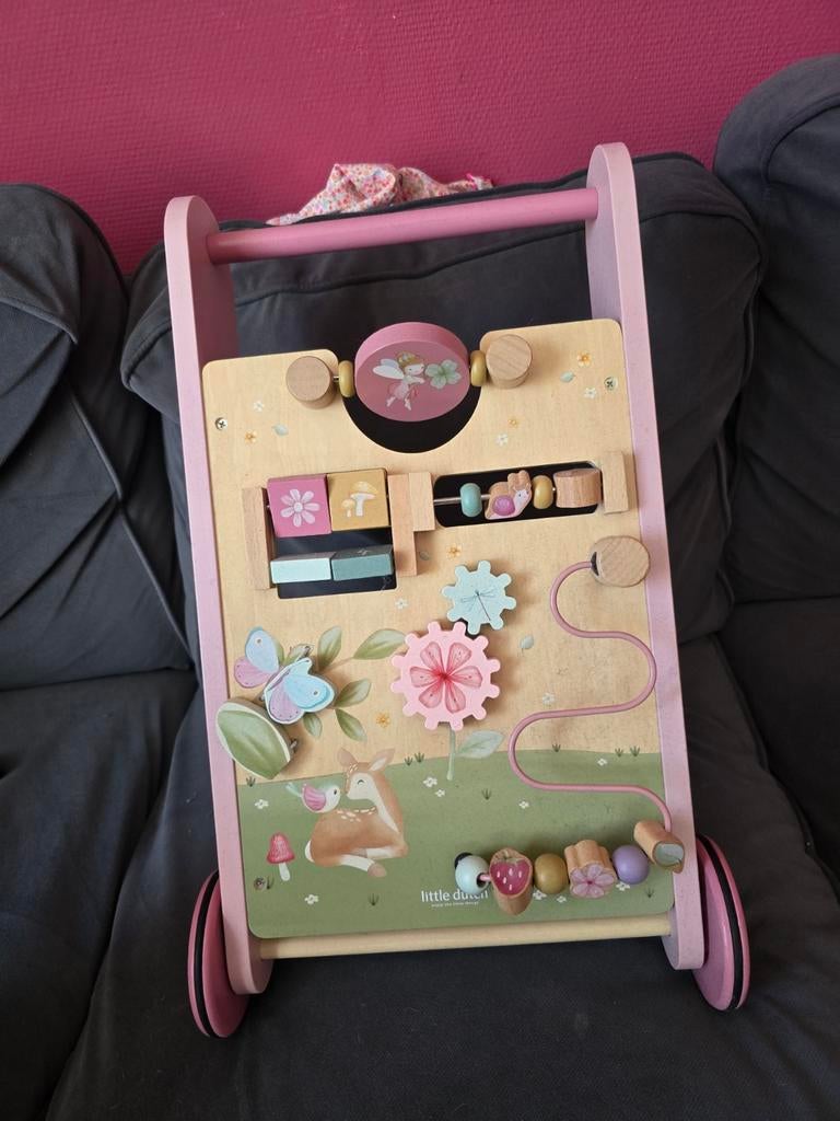 Little Dutch Houten Loopwagen met Activiteitenbord, Ophalen, Gebruikt, Overige typen