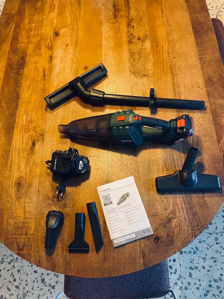 Complete Parkside 20V Accu-Stofzuiger (Nat & Droog), Ophalen, Zo goed als nieuw