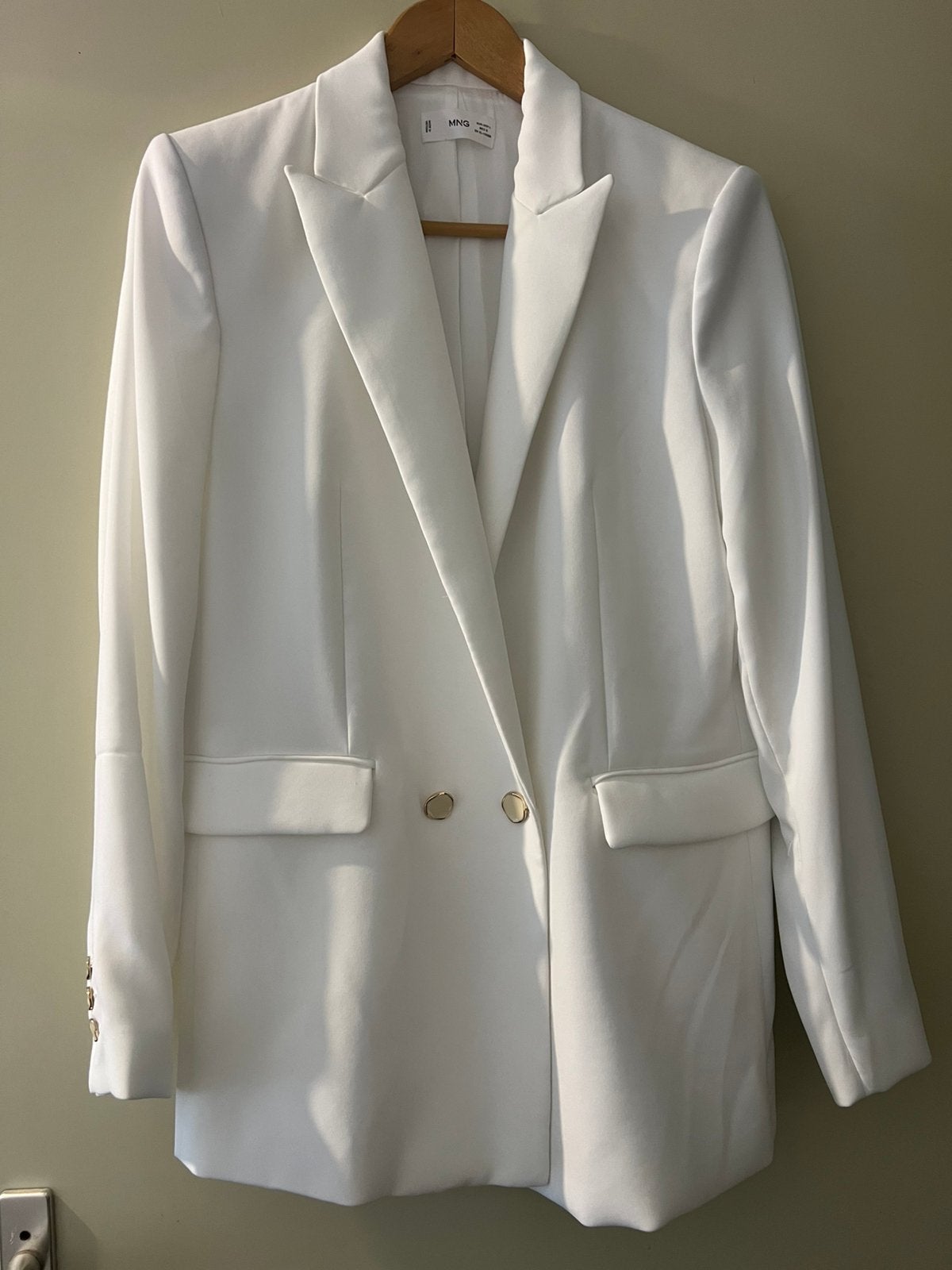 Blazer l mango, Wit, Maat 42/44 (L), Nieuw, Ophalen of Verzenden