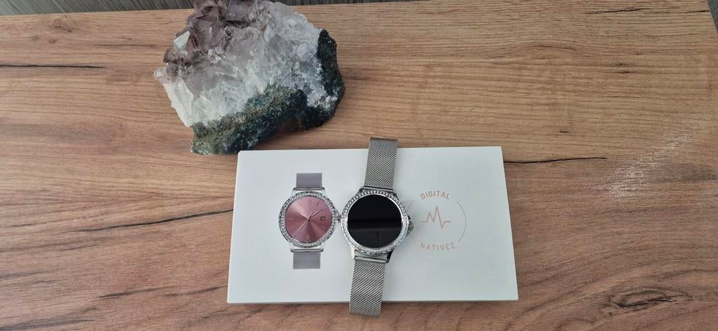 Digital Nativez smartwatch ZGAN, Sieraden, Tassen en Uiterlijk, Smartwatches, Ophalen of Verzenden, Zo goed als nieuw, Zilver
