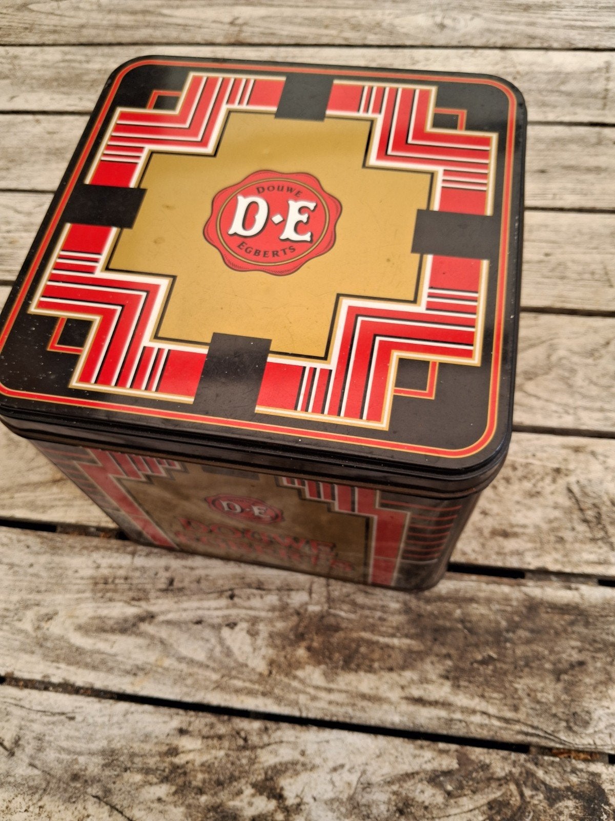 Douwe egberts groot blik, Ophalen, Zo goed als nieuw, Koffie, Douwe Egberts