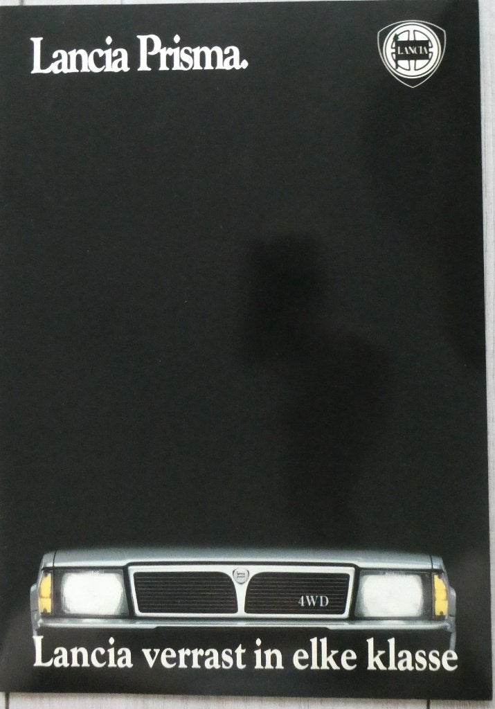 Lancia Prisma folder / brochure 1990, Verzenden, Zo goed als nieuw, Overige merken