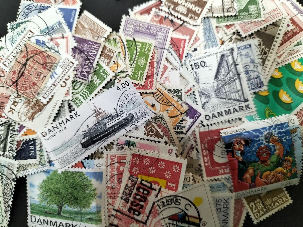 1000 verschillende Postzegels Scandinavië, Ophalen of Verzenden, Zweden, Gestempeld