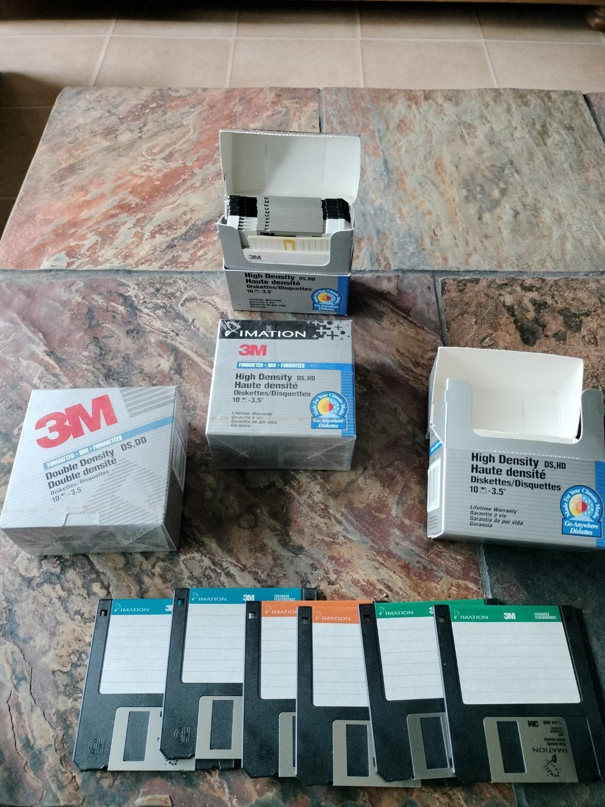 36x 3M/Imation 3.5" Diskettes (DD & HD) IBM/DOS, Ophalen of Verzenden, 3M / Imation