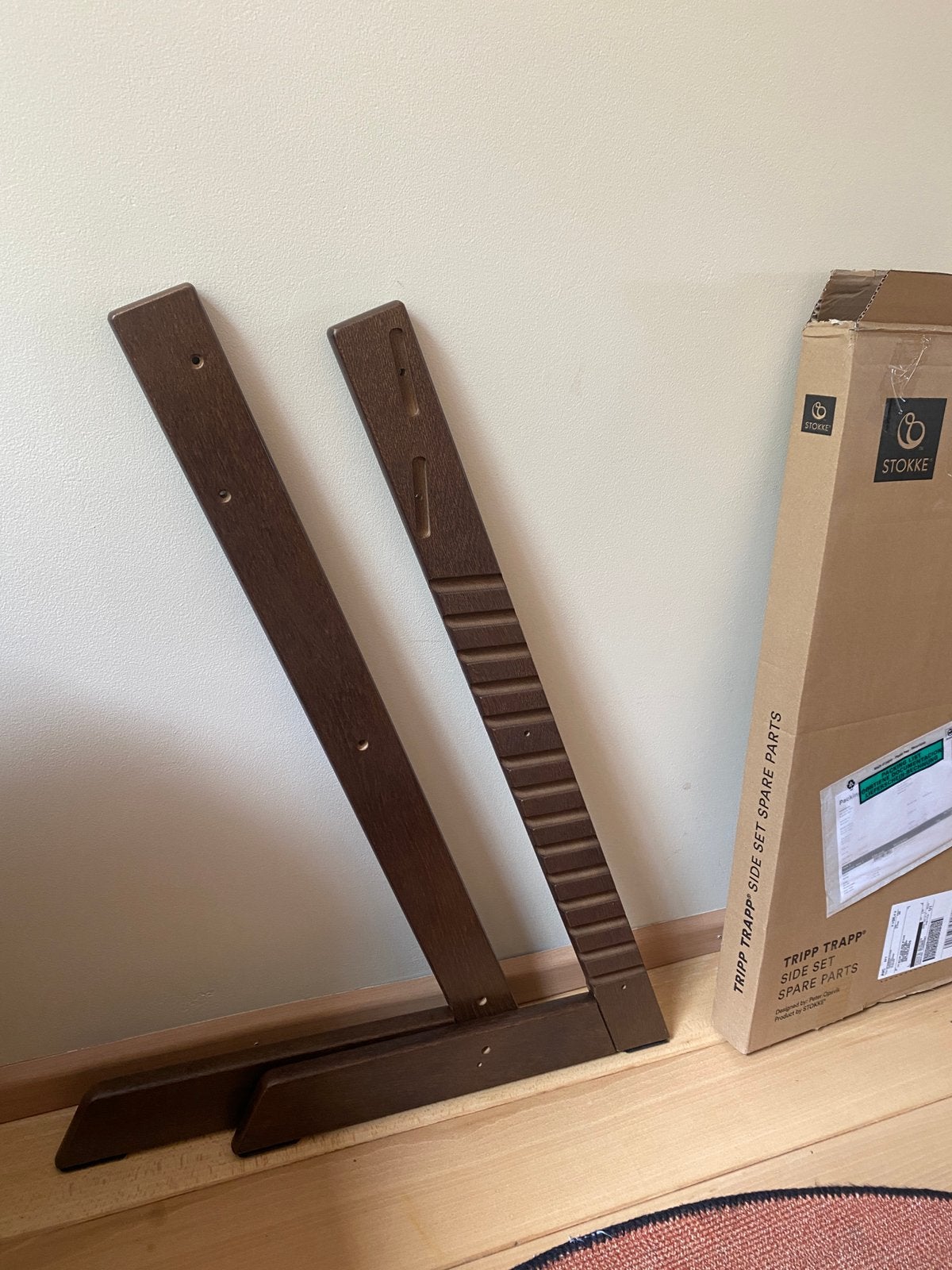 Tripp trapp zij delen warm oak - nieuw in doos, Kinderen en Baby's, Kinderstoelen, Ophalen of Verzenden, Nieuw, Meegroeistoel