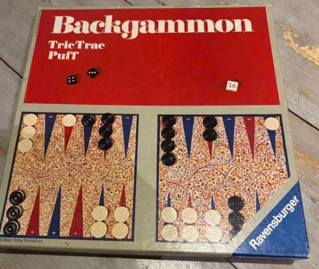 Vintage spel Backgammon van Ravensburger - 1974, Een of twee spelers, Ophalen of Verzenden, Nieuw, Ravensburger