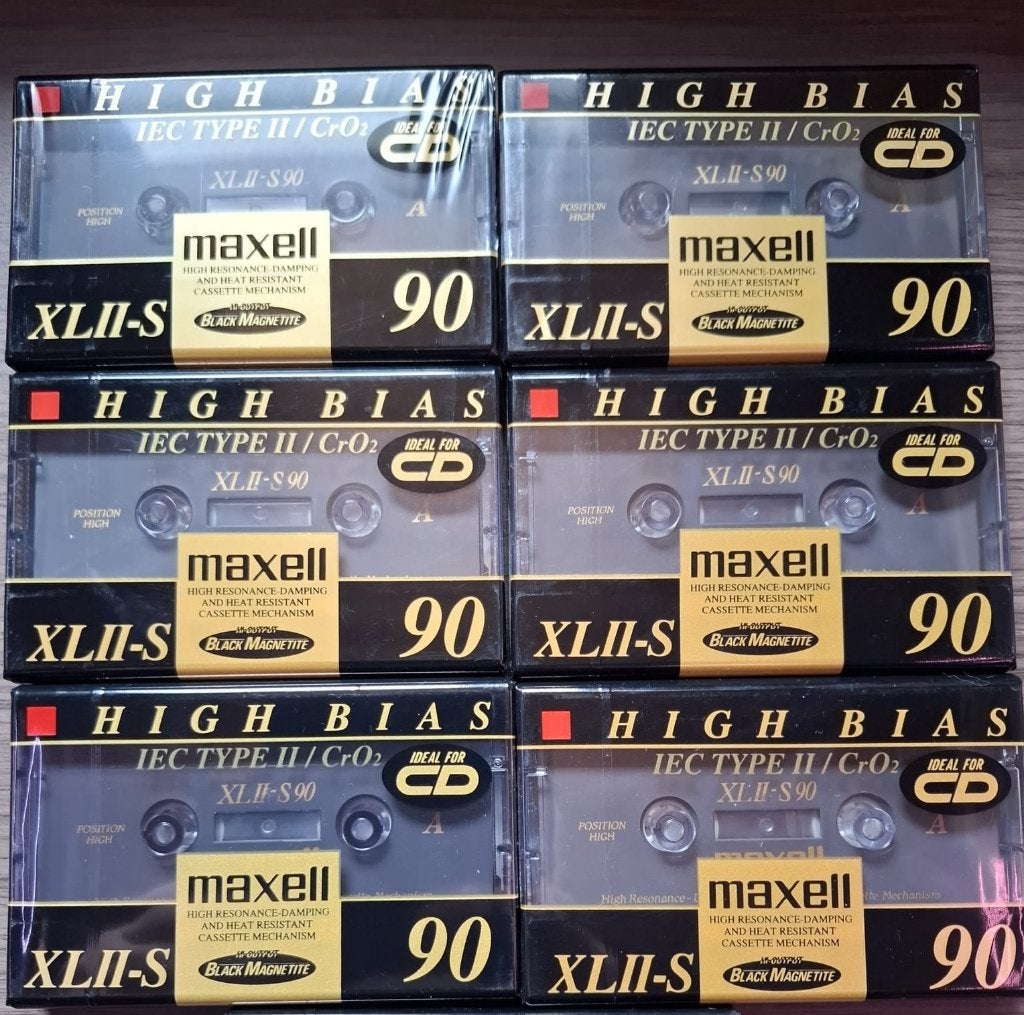 Maxell XLII-S 90, 6 stuks NOS, 2 t/m 25 bandjes, Overige genres, Ophalen of Verzenden, Nieuw in verpakking